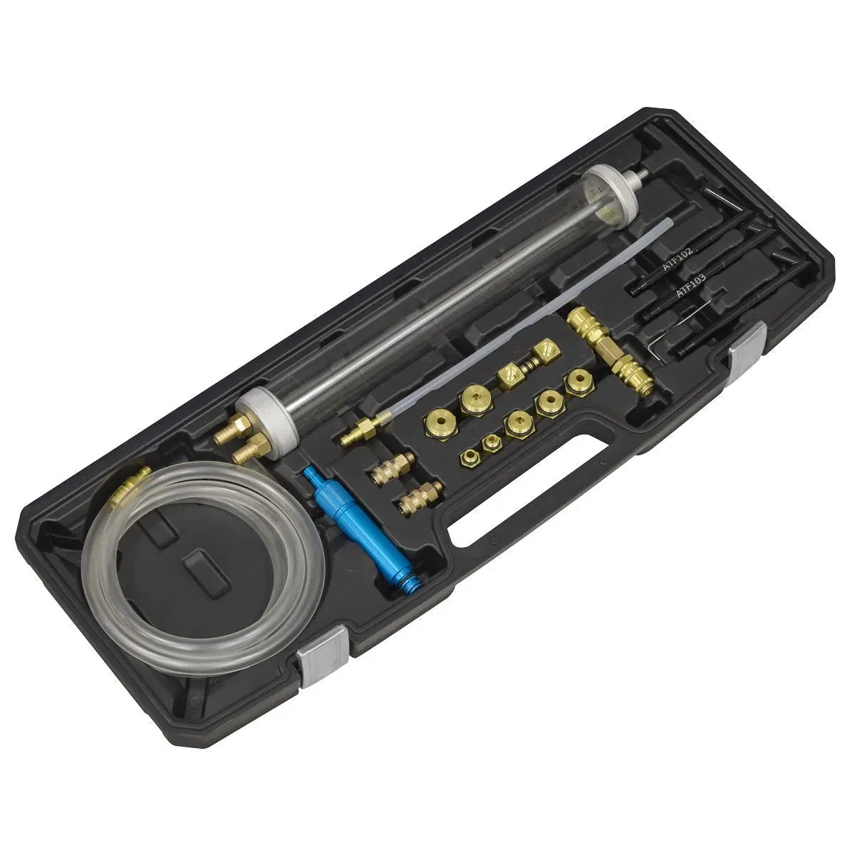 Sealey Transmission Oil Refilling Pump & Adaptor Kit for VAG 18pc  White Rose Tools