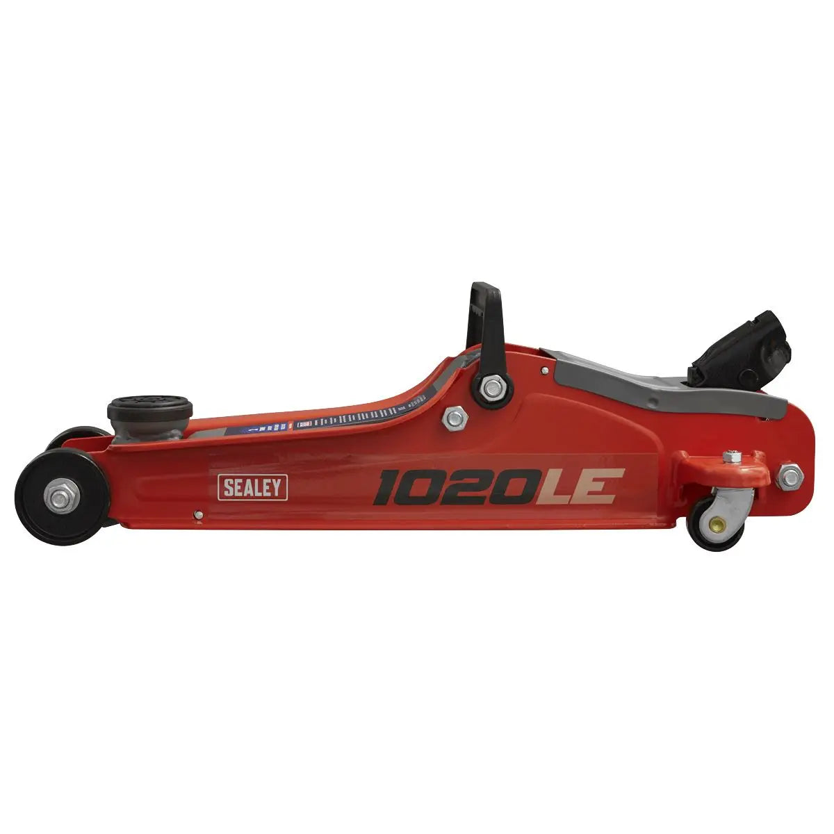 Sealey Trolley Jack 2tonne Low Entry Short Chassis - Red 