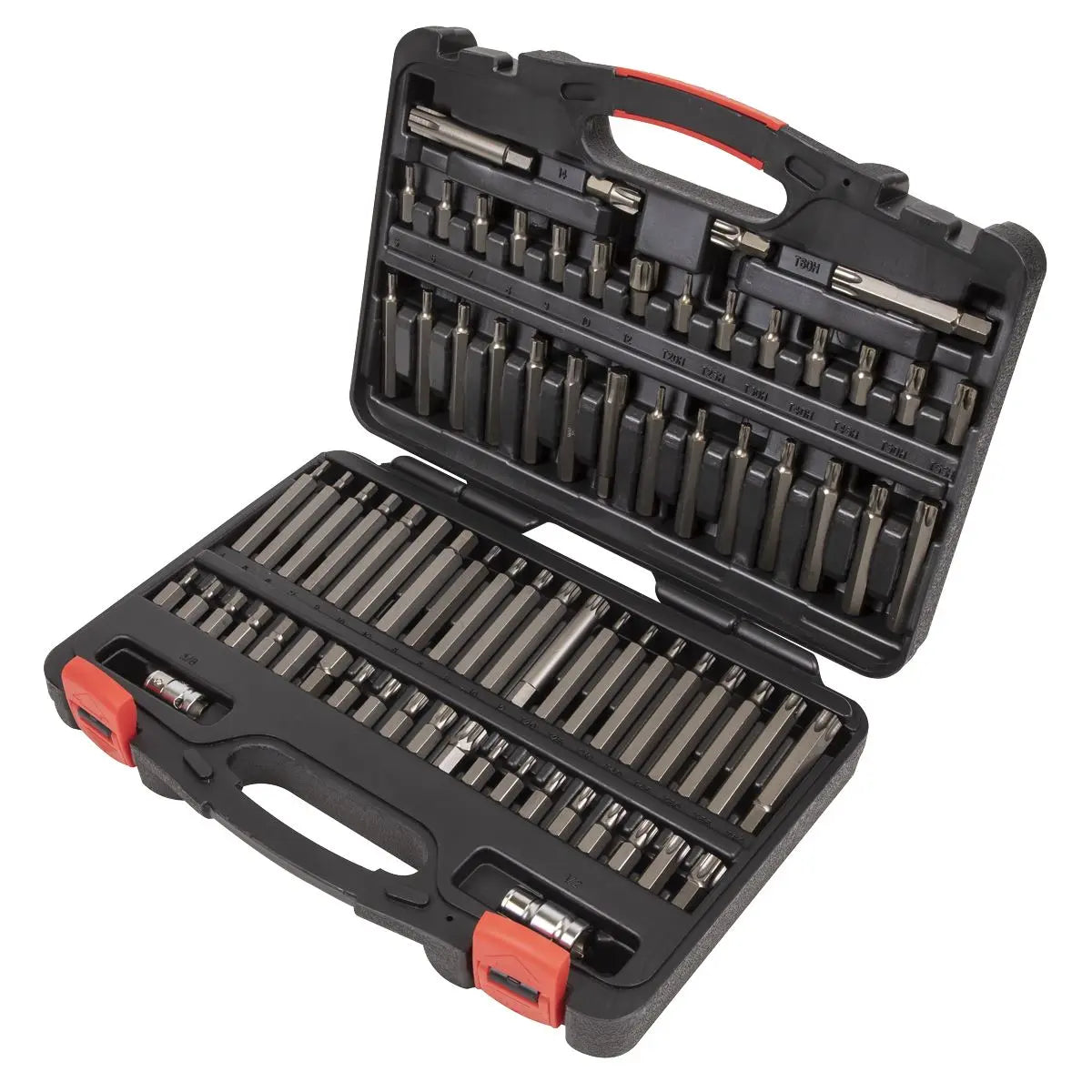 Sealey Trx-Star Security Trx-Star Hex Ribe Spline Bit Set 3/8" & 1/2" 74pc 