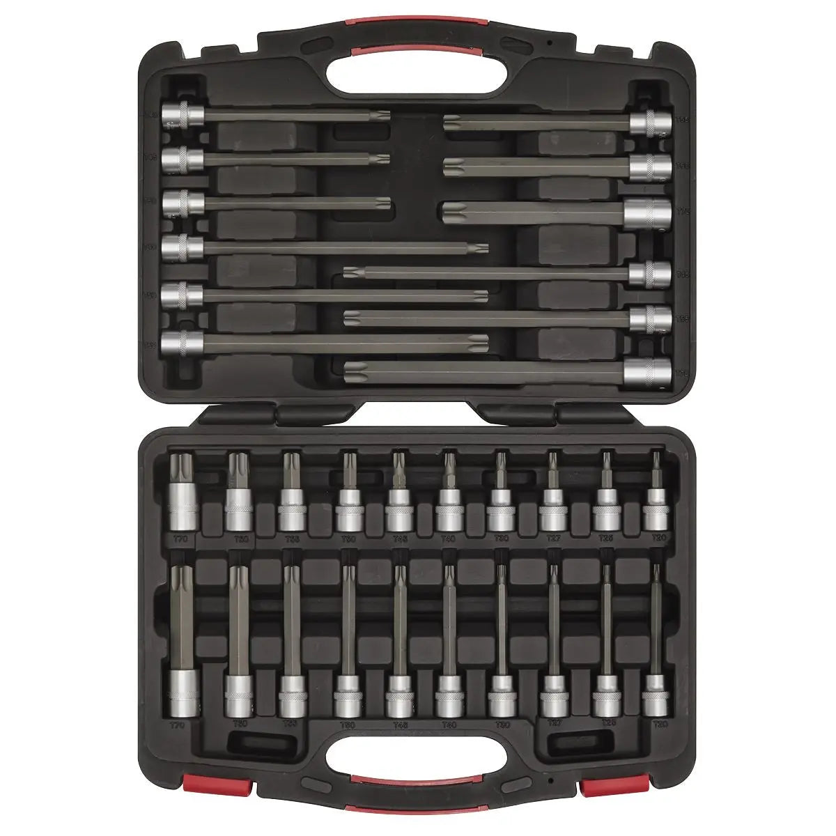 Sealey Trx-Star Socket Bit Set 32 Piece 3/8" Drive T20-T70 Torx Premier 