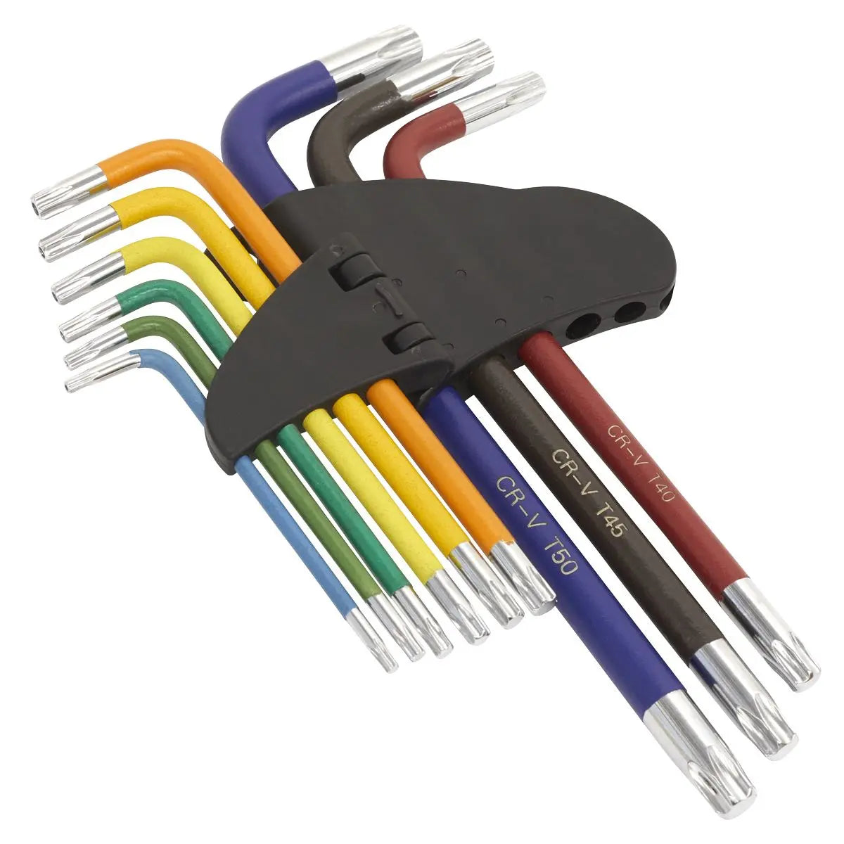 Sealey Trx-Star Torx Key Set 9 Piece Premier Long Colour Coded T10-T50 