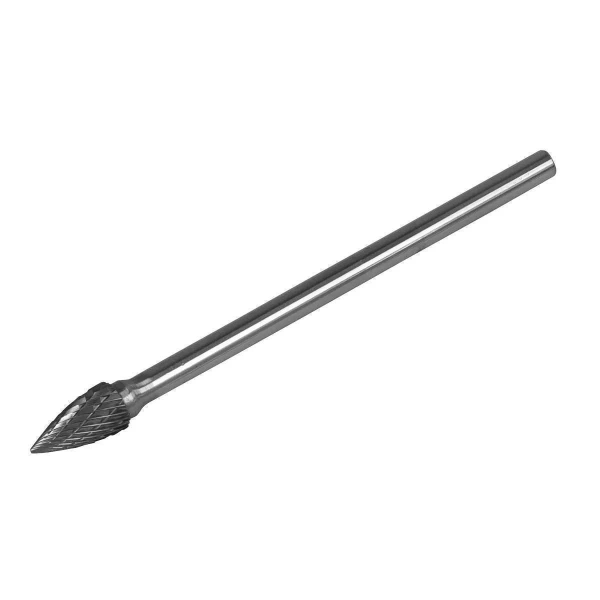Sealey Tungsten Carbide Rotary Burr Extra-Long Arc Pointed Nose 10mm  White Rose Tools