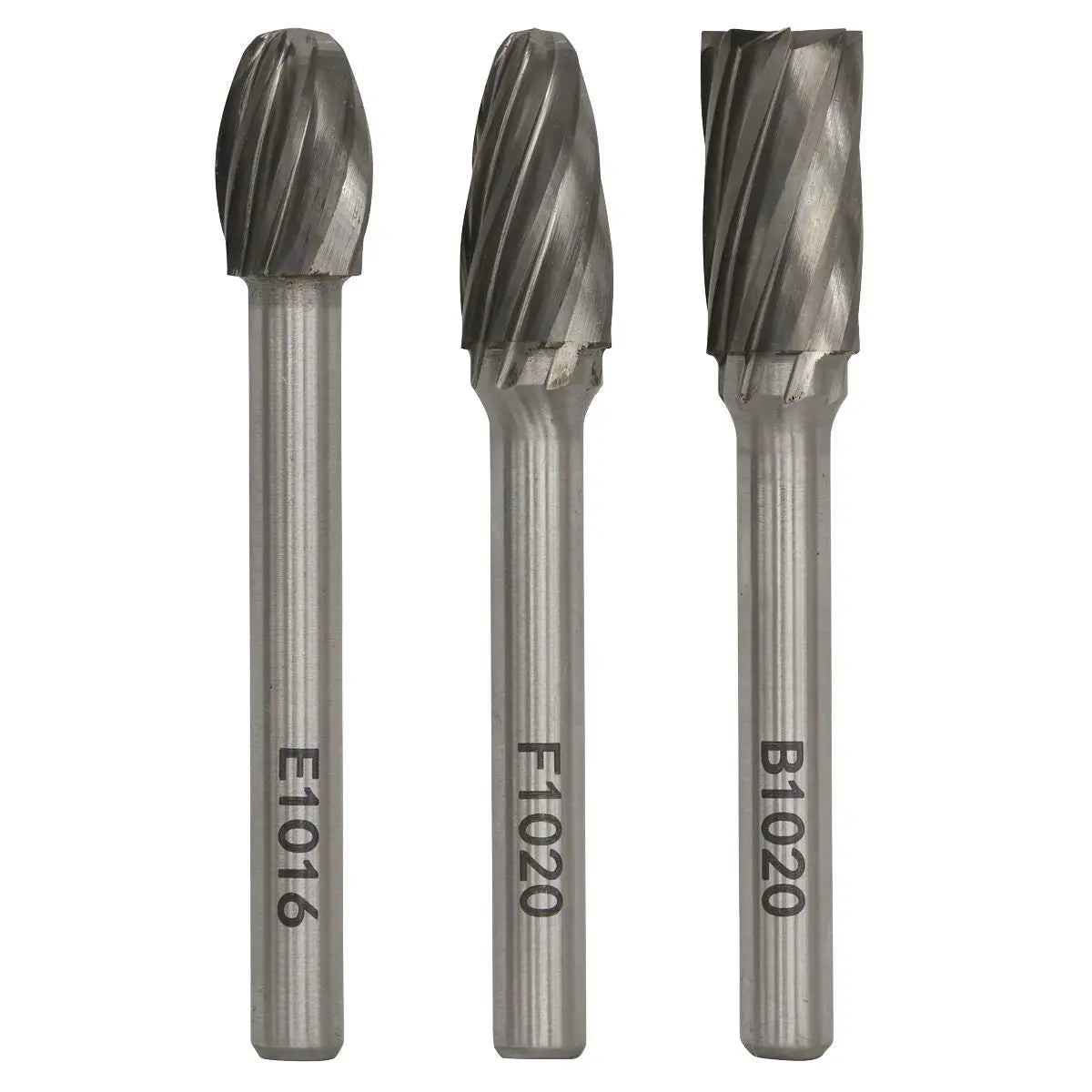 Sealey Tungsten Carbide Rotary Burr Set 3pc Ripper/Coarse 