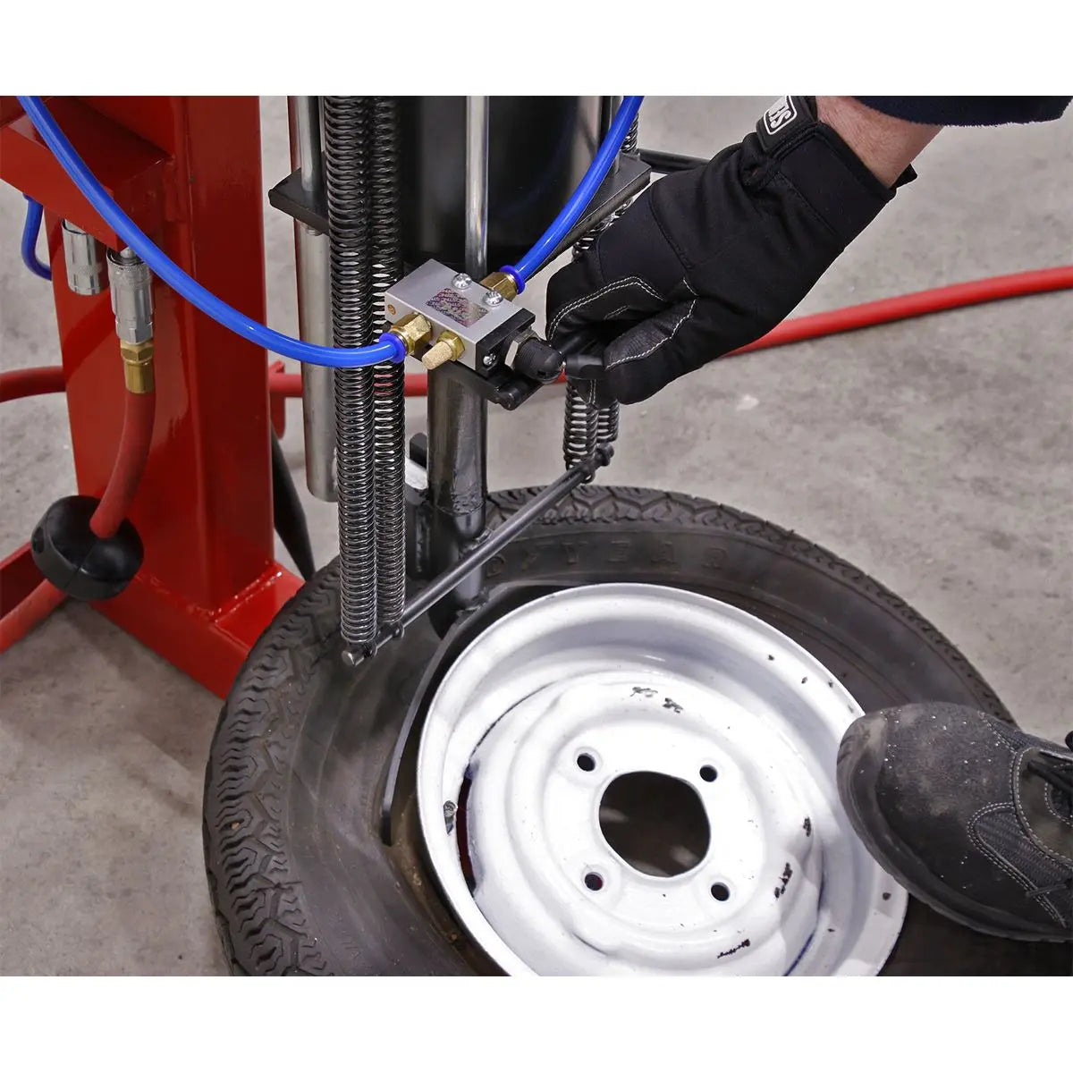 Sealey Tyre Changer Pneumatic/Manual Operation 