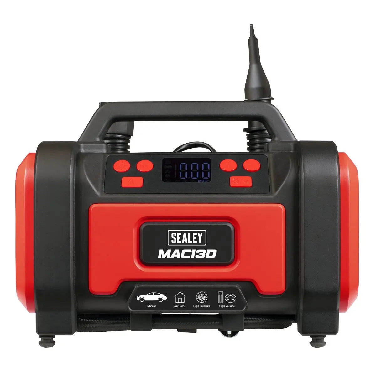 Sealey Tyre Inflator & High-Volume Air Pump 12V/230V AC  White Rose Tools