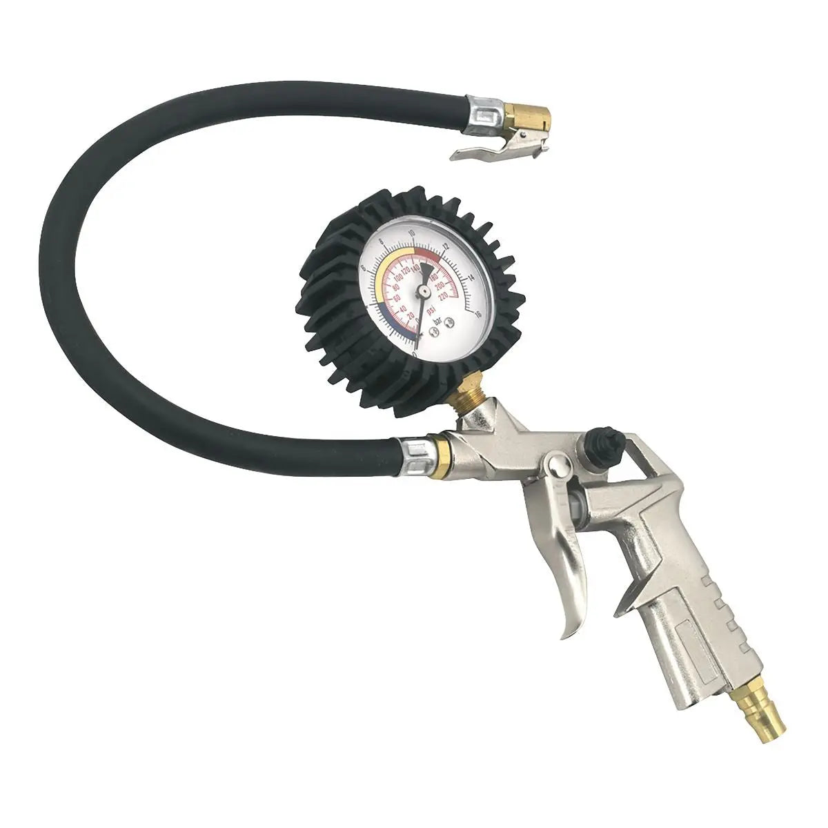 Sealey Tyre Inflator with Clip-On Connector 