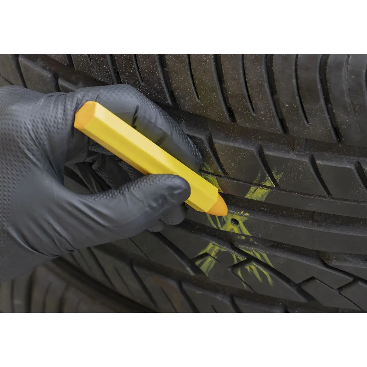Sealey Tyre Marking Crayon - Yellow Pack of 6 