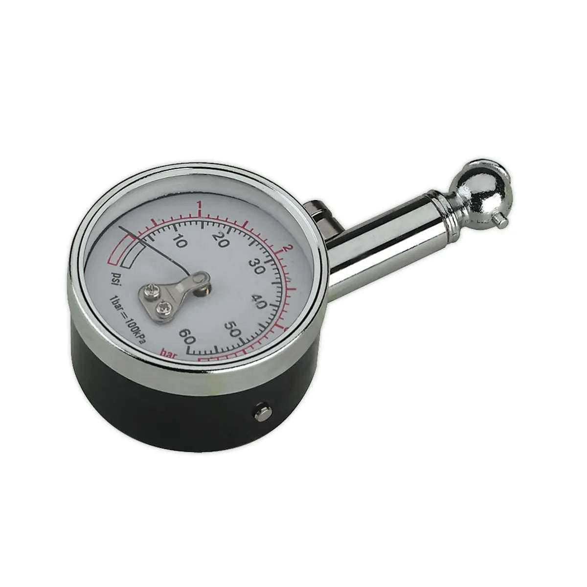Sealey Tyre Pressure Gauge 0-4bar(0-60psi) 