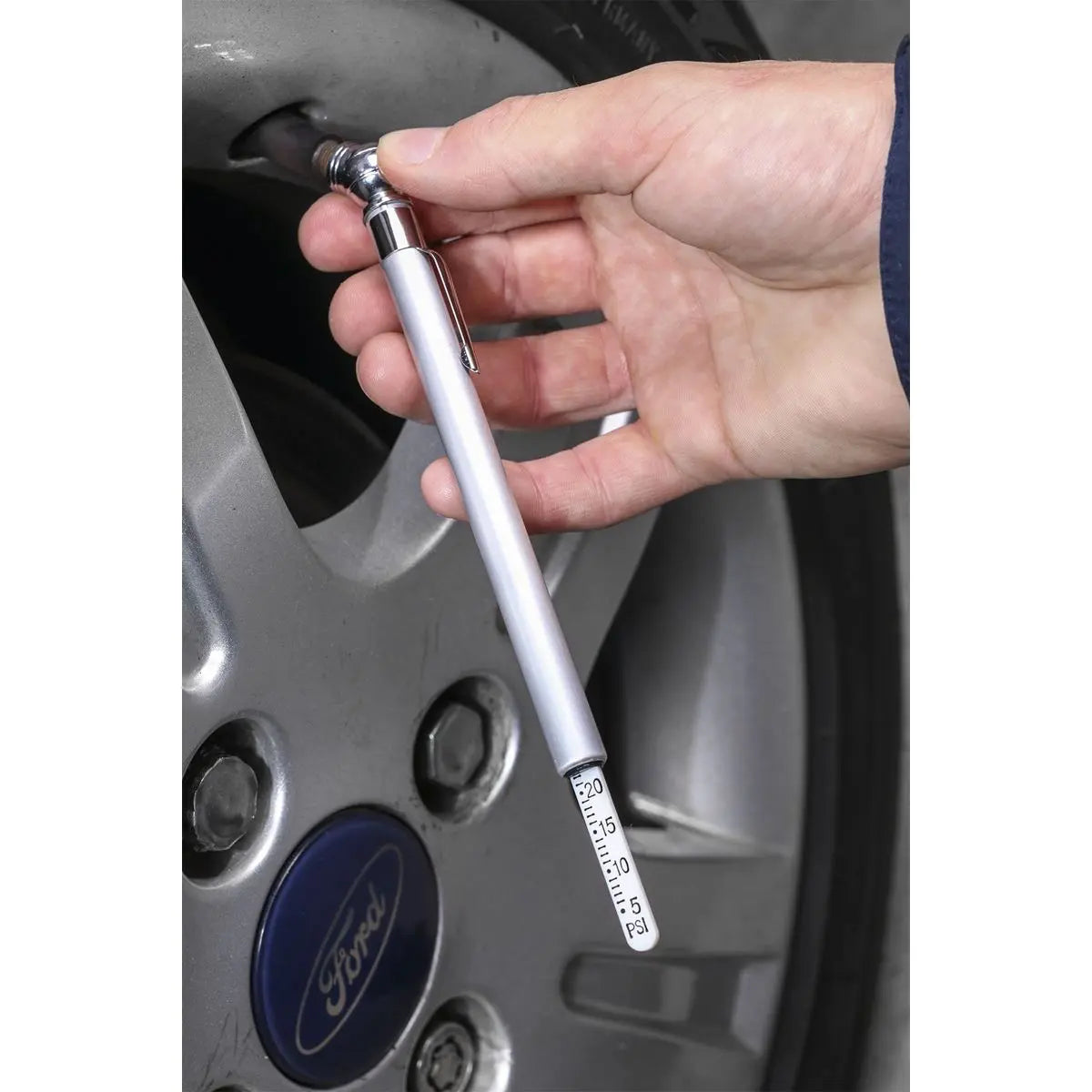 Sealey Tyre Pressure Gauge 5-50psi 