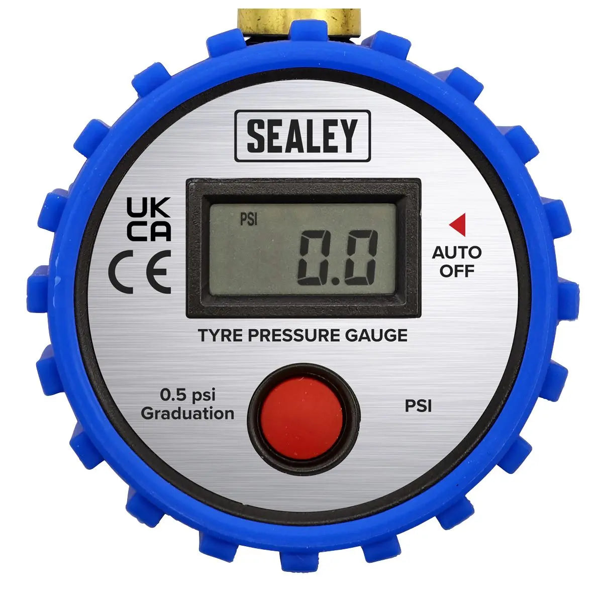 Sealey Tyre Pressure Gauge Digital with Leader Hose & Quick Release 0-100psi 