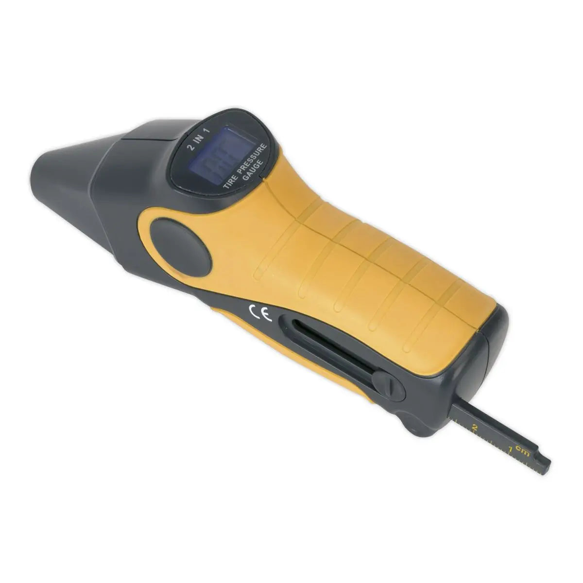 Sealey Tyre Pressure & Tread Depth Gauge 0.21-6.9bar(3-99.5psi)  White Rose Tools