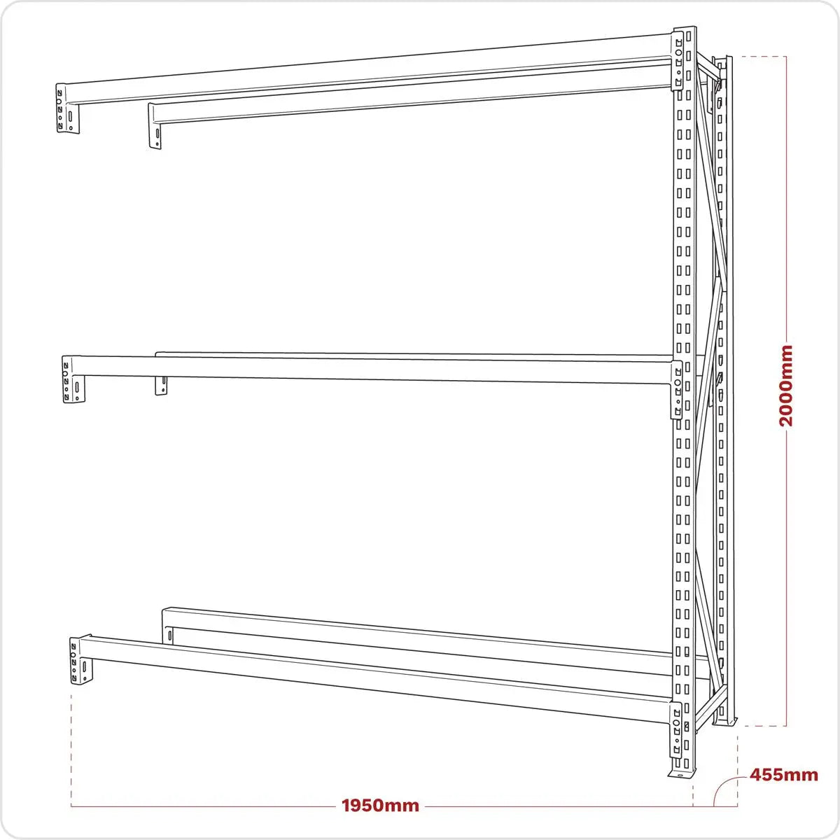Sealey Tyre Rack Extension Two Level 200kg Capacity Per Level 