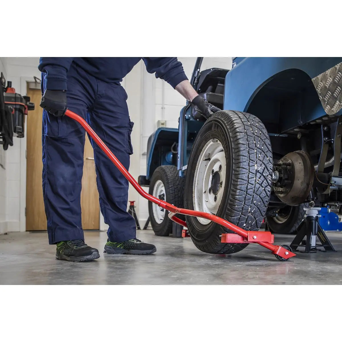 Sealey Tyre & Wheel Handling Dolly - 127kg Capacity 