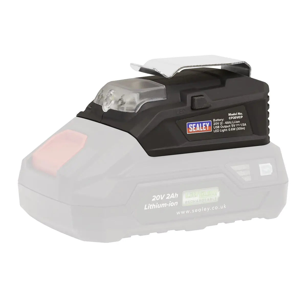 Sealey USB Charge Port for SV20 CP20V Series Cordless Power Tools 