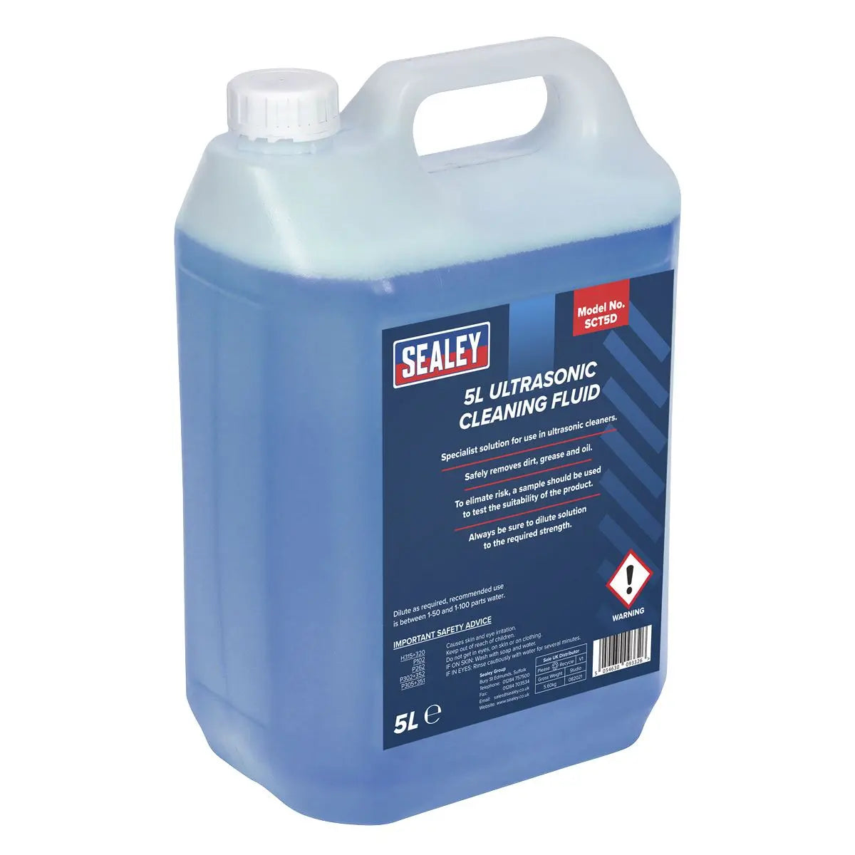 Sealey Ultrasonic Cleaning Fluid 5L 