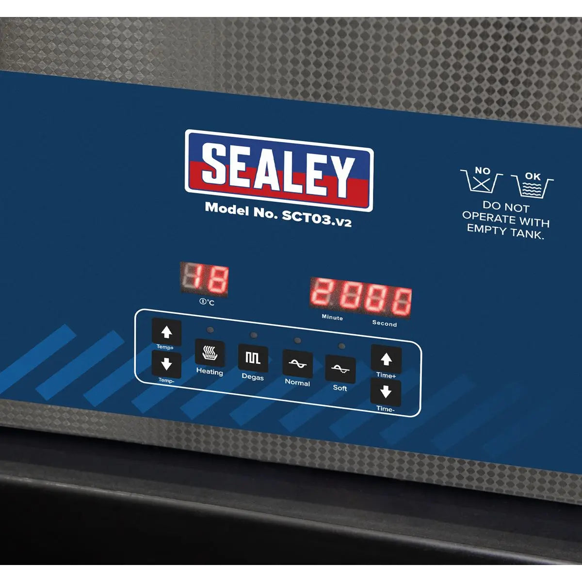 Sealey Ultrasonic Parts Cleaning Tank 3L 