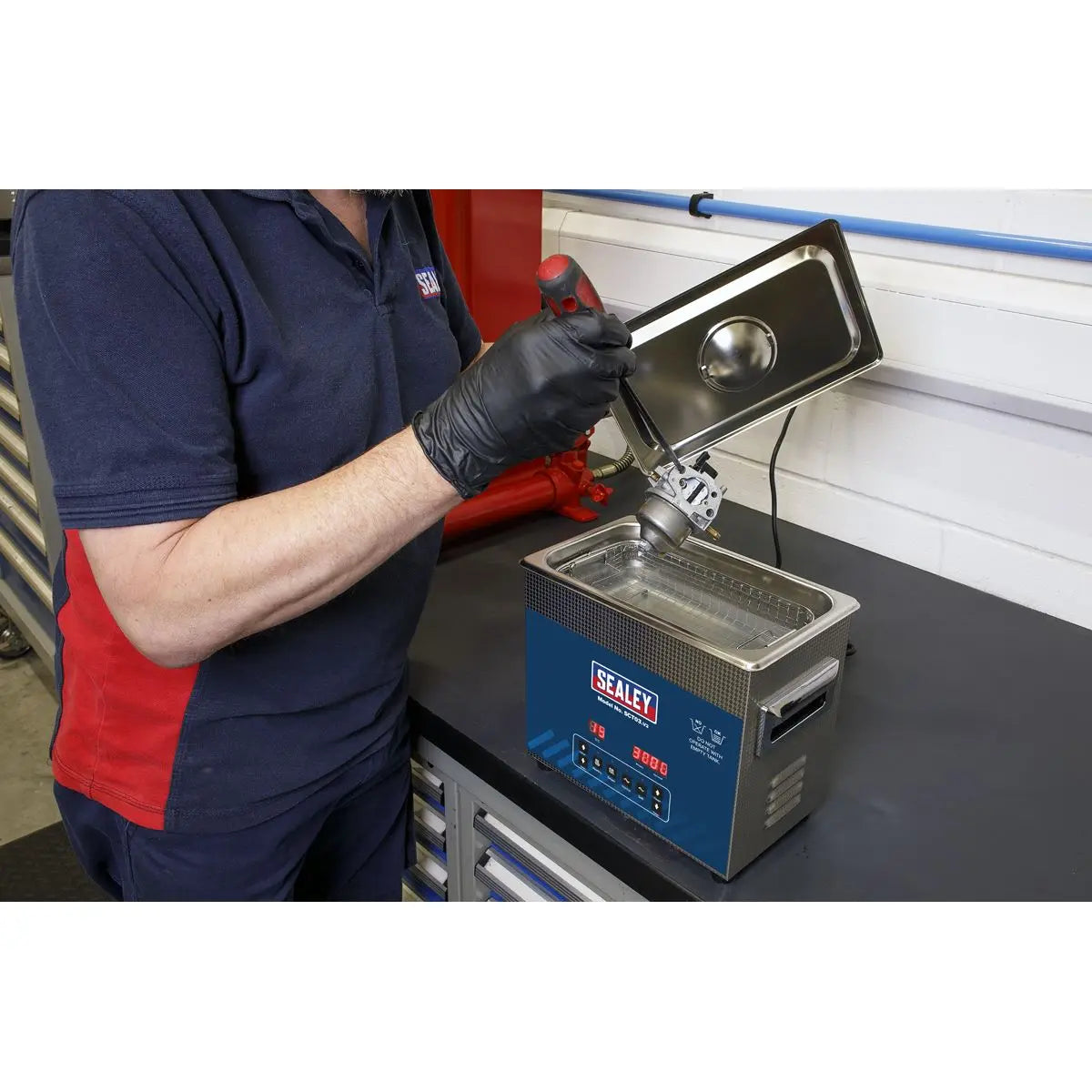 Sealey Ultrasonic Parts Cleaning Tank 3L 