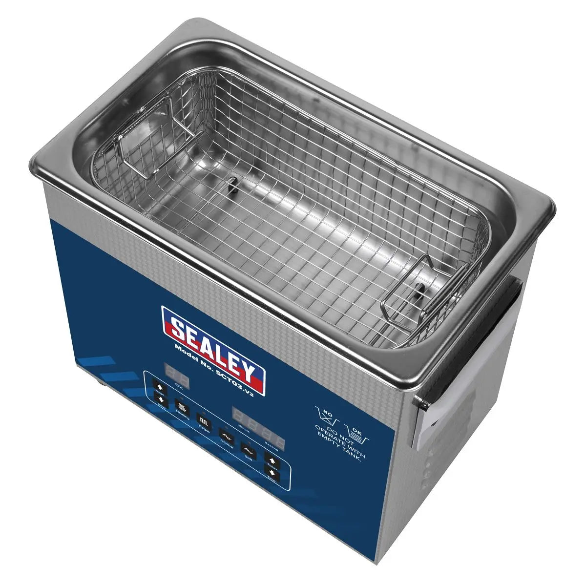 Sealey Ultrasonic Parts Cleaning Tank 3L 