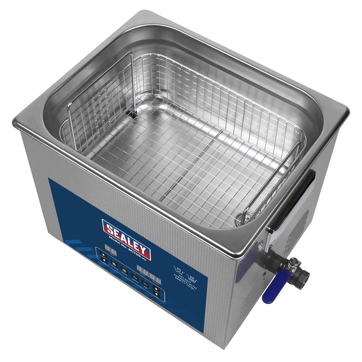 Sealey Ultrasonic Parts Cleaning Tank 9L 