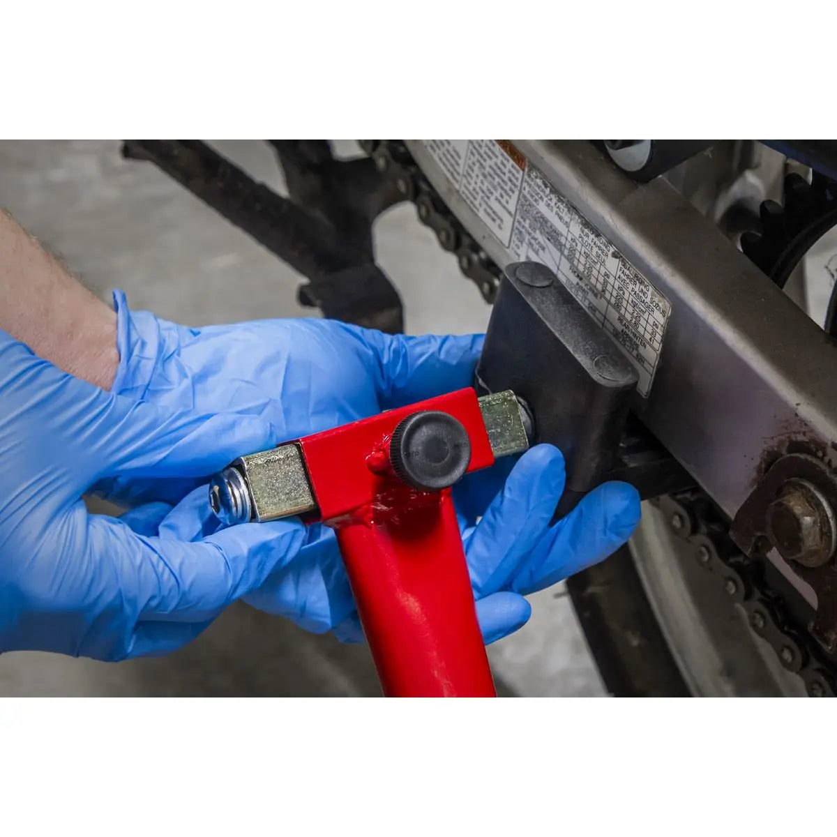 Sealey Universal Rear Paddock Stand with Rubber Supports 