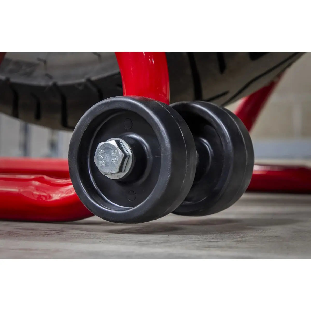 Sealey Universal Rear Paddock Stand with Rubber Supports 