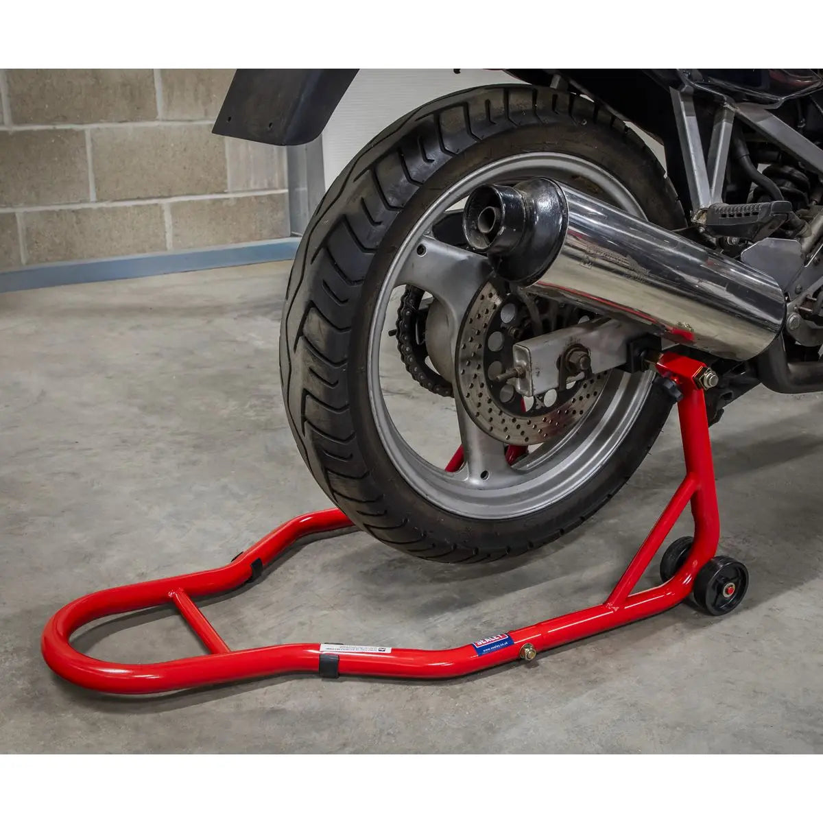 Sealey Universal Rear Paddock Stand with Rubber Supports 