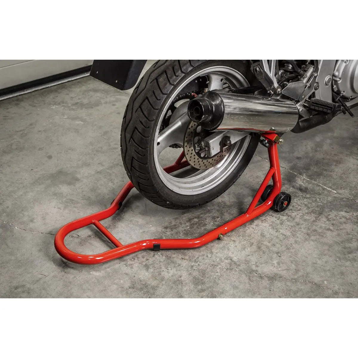 Sealey Universal Rear Paddock Stand with Rubber Supports 