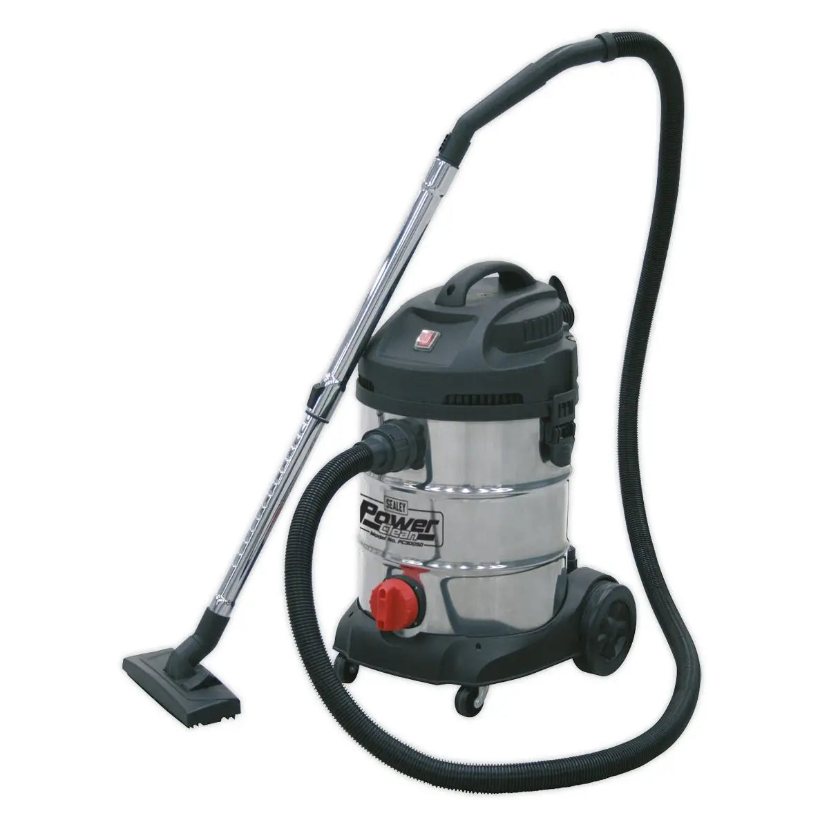 Sealey Vacuum Cleaner Industrial 30L 1400W/230V Stainless Drum 
