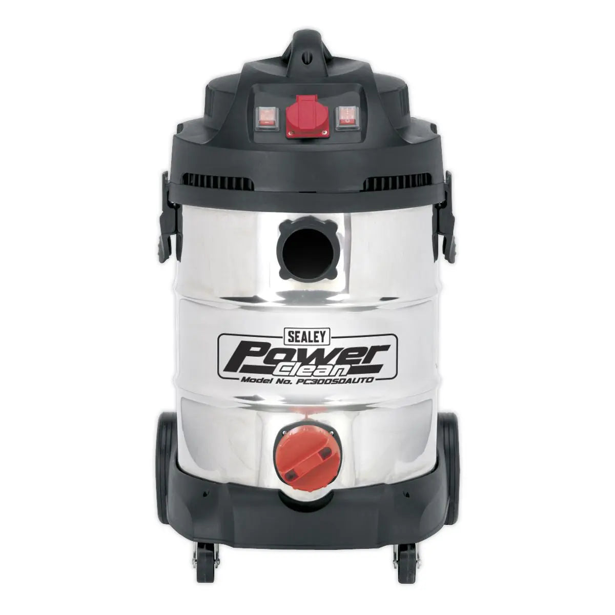 Sealey Vacuum Cleaner Industrial 30L 1400W/230V Stainless Drum Auto Start 