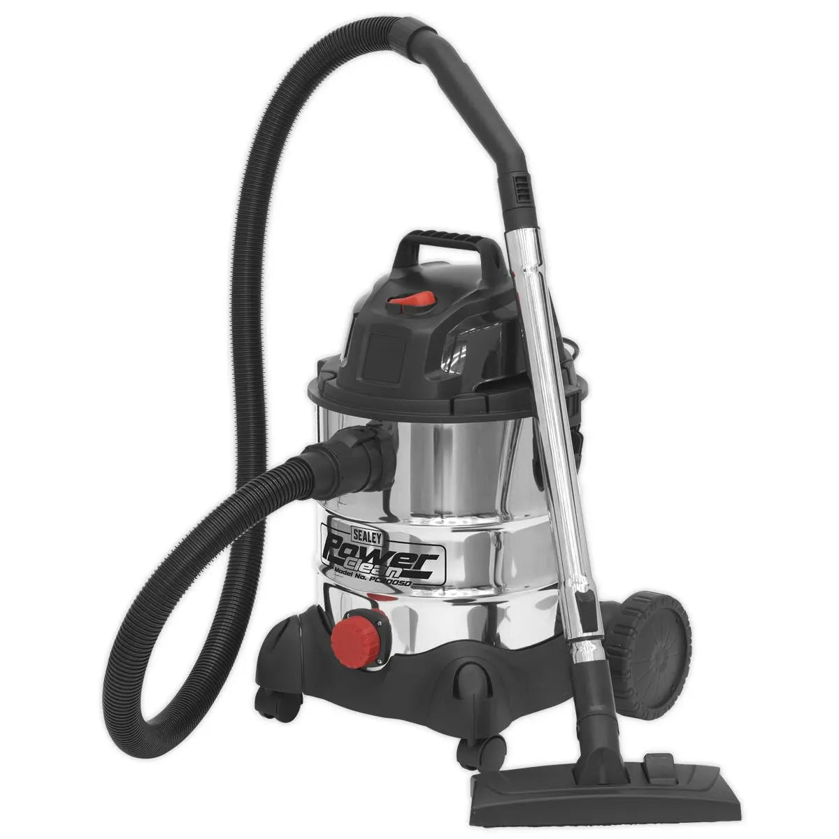 Sealey Vacuum Cleaner Industrial Wet & Dry 20L 1250W/230V Stainless Drum 