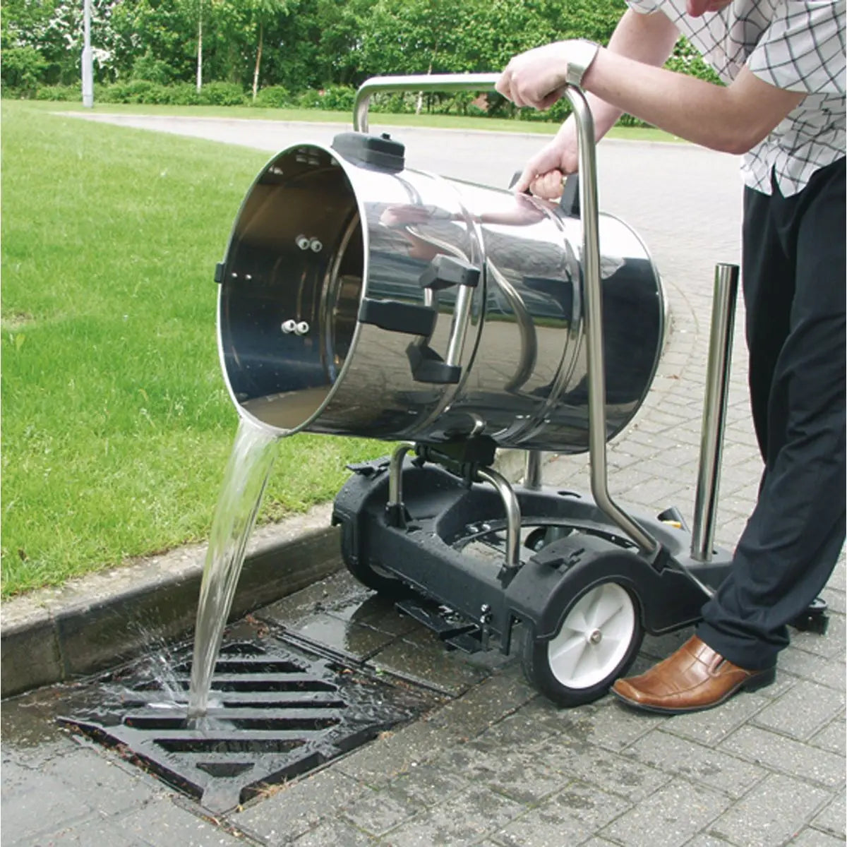 Sealey Vacuum Cleaner Industrial Wet & Dry 77L Stainless Steel Drum with Swivel Emptying 2400W 