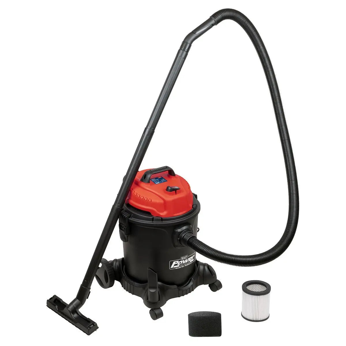 Sealey Vacuum Cleaner Wet & Dry 20L 1250W/230V  White Rose Tools