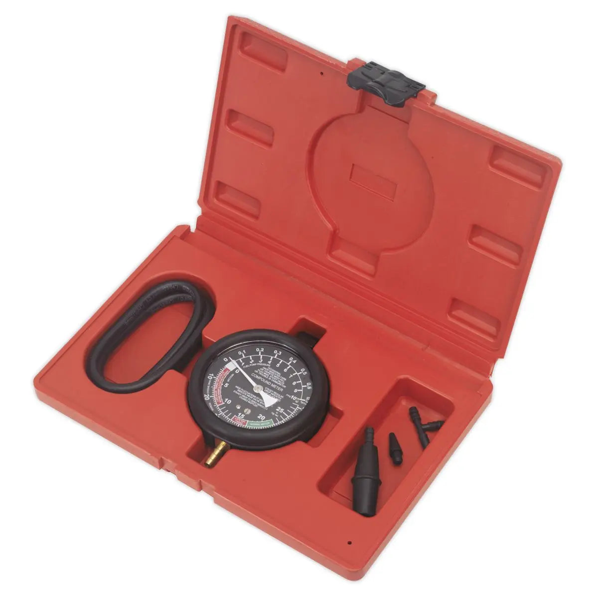 Sealey Vacuum & Fuel Pump Pressure Test Gauge Set 