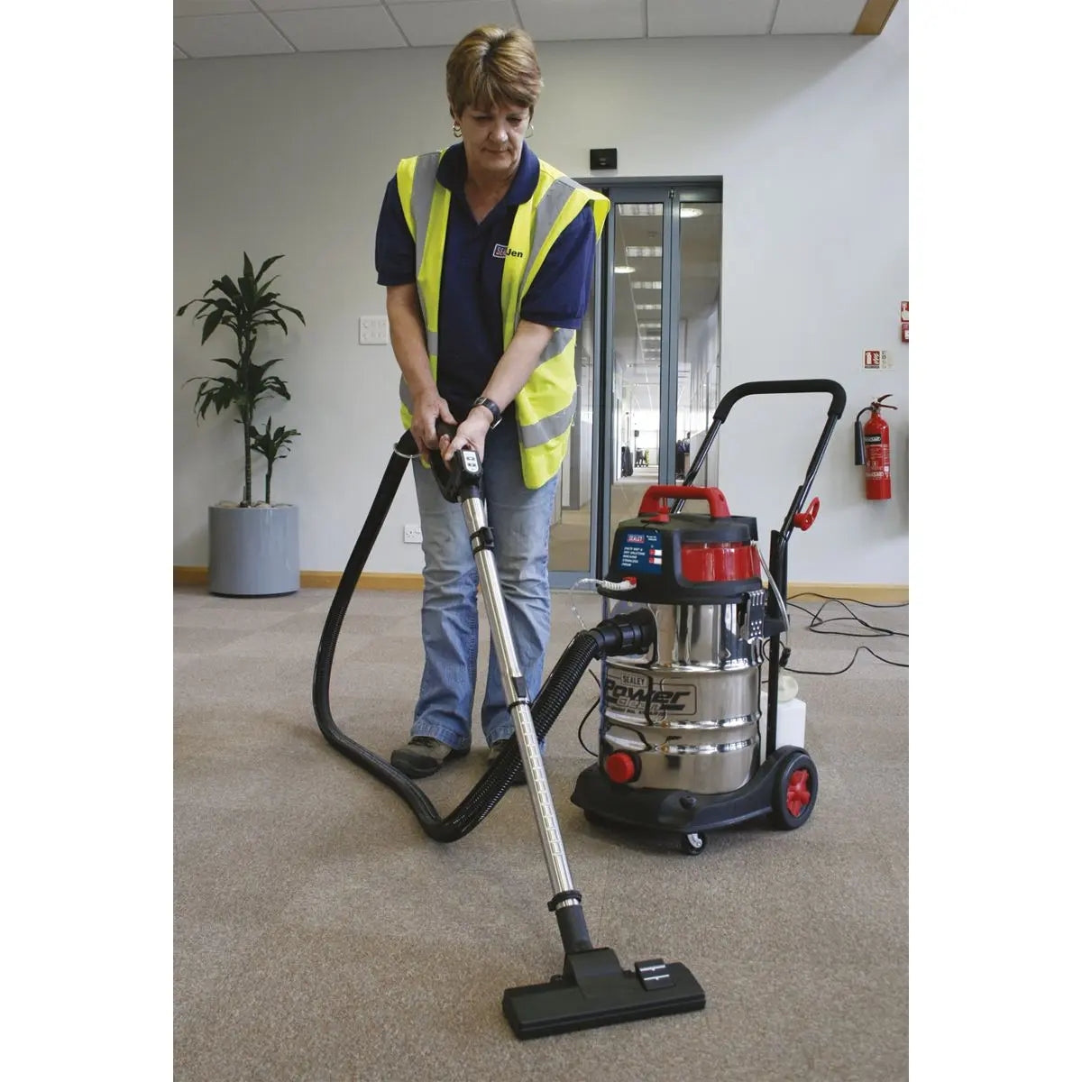 Sealey Valet Machine Wet & Dry 30L Stainless Drum 