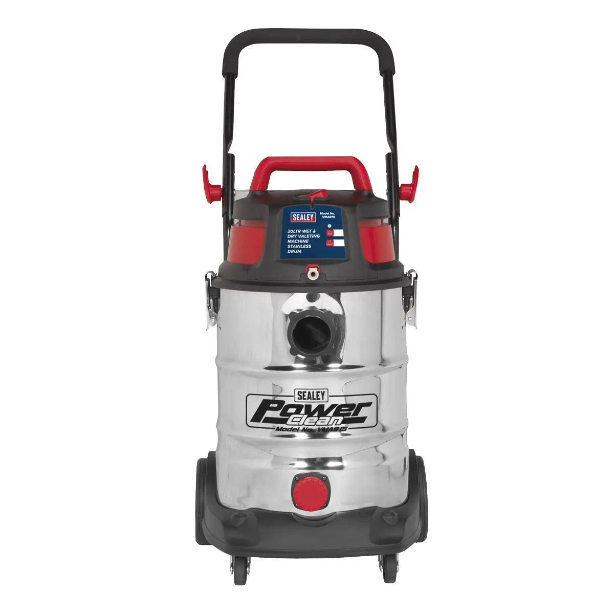 Sealey Valet Machine Wet & Dry 30L Stainless Drum 