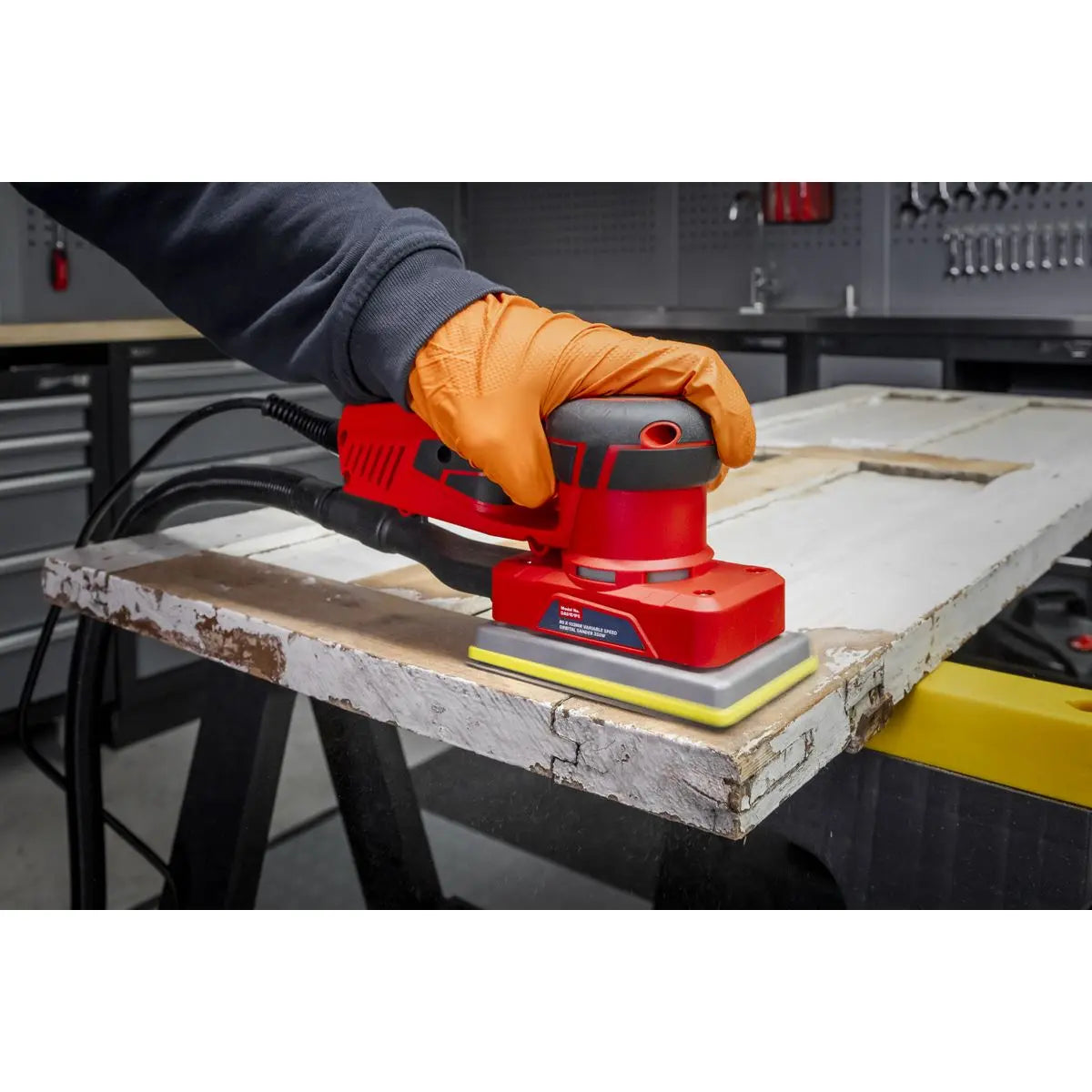 Sealey Variable Speed Brushless Orbital Sander 80 x 133mm 350W  White Rose Tools