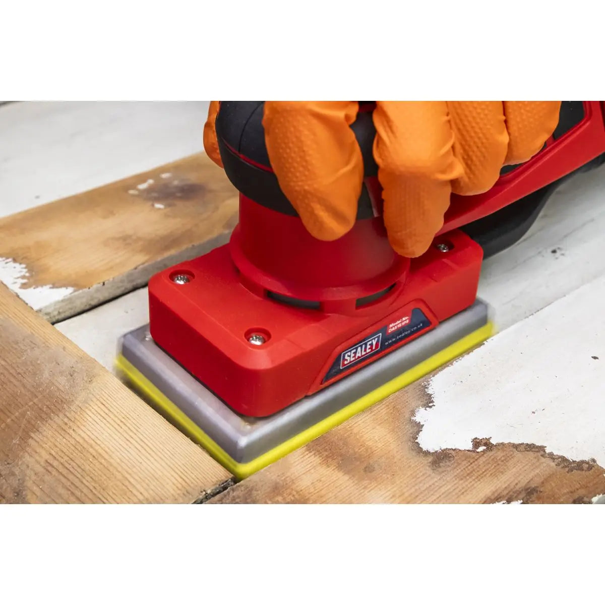 Sealey Variable Speed Brushless Orbital Sander 80 x 133mm 350W  White Rose Tools