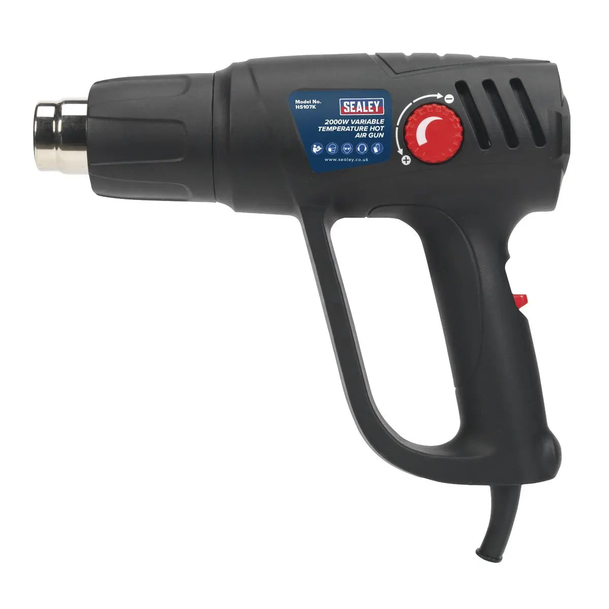 Sealey Variable Temperature Hot Air Gun Kit 2000W 50-450°C/90-600°C 