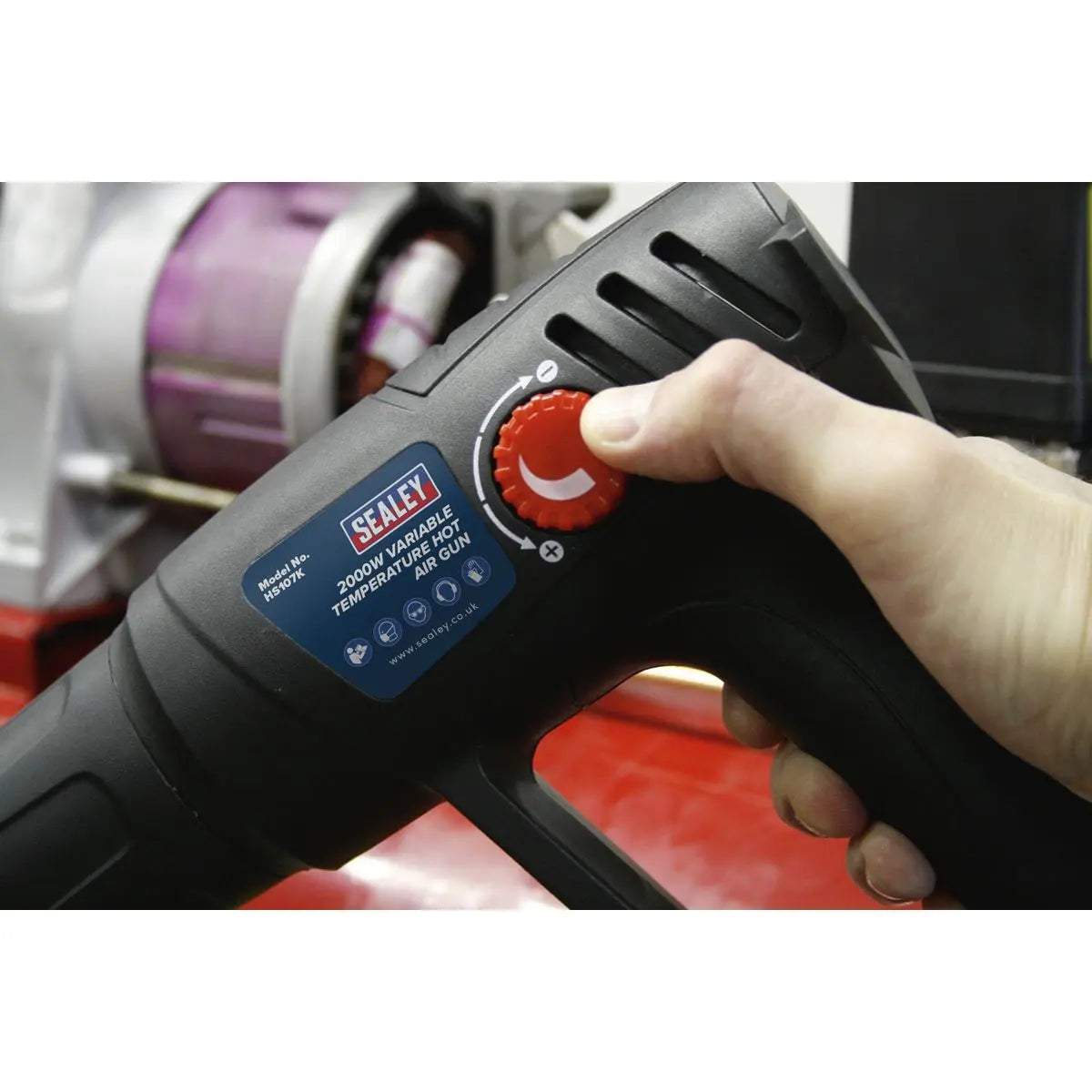 Sealey Variable Temperature Hot Air Gun Kit 2000W 50-450°C/90-600°C 