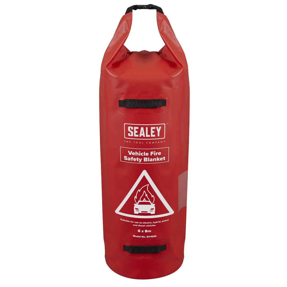 Sealey Vehicle Fire Safety Blanket - PU Coated 6 x 8m  White Rose Tools