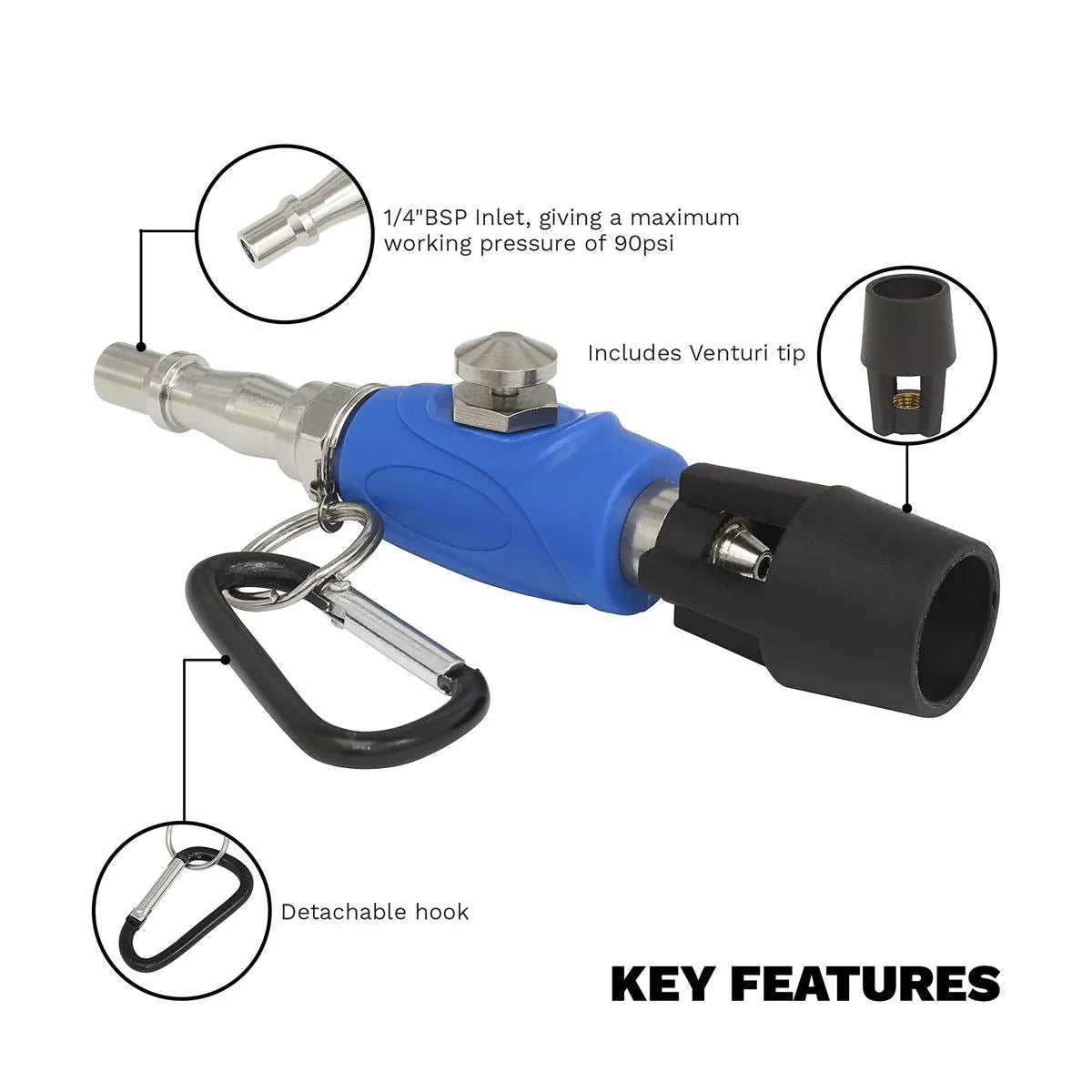Sealey Venturi Tip Mini Air Blow Gun 