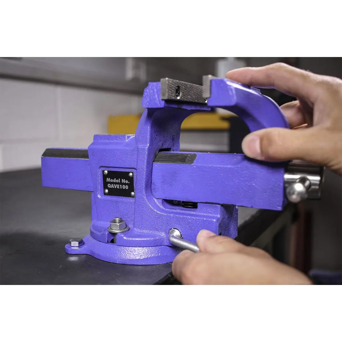 Sealey Vice 100mm Quick Action Swivel Base SG Iron 