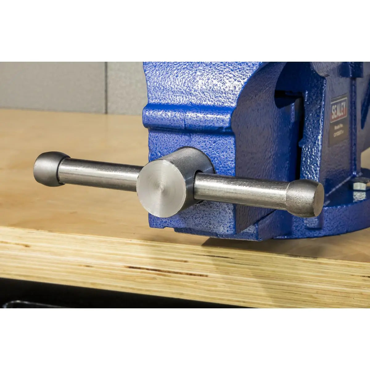 Sealey Vice 125mm Heavy Duty Fixed Base Professional Cast Iron Body 