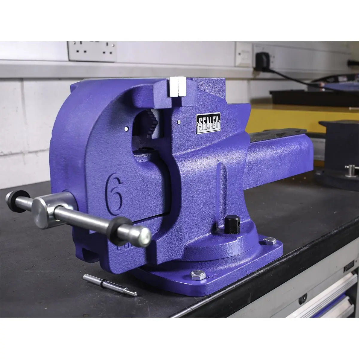 Sealey Vice 150mm Quick Action Swivel Base Cast Iron 