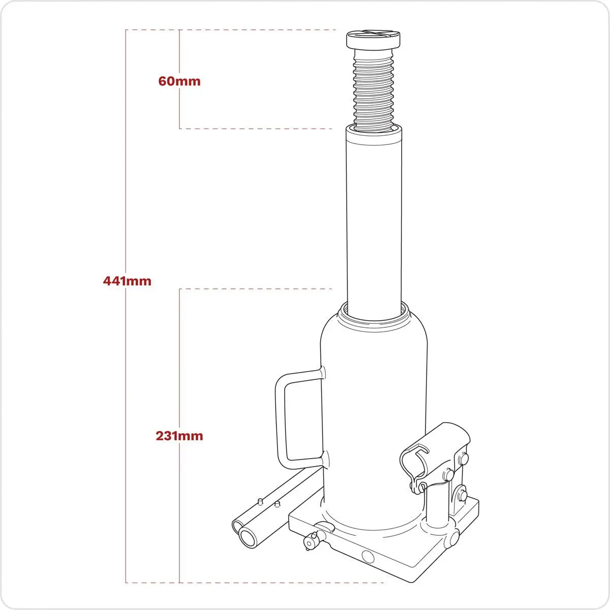 Sealey Viking Bottle Jack 12 Tonne 