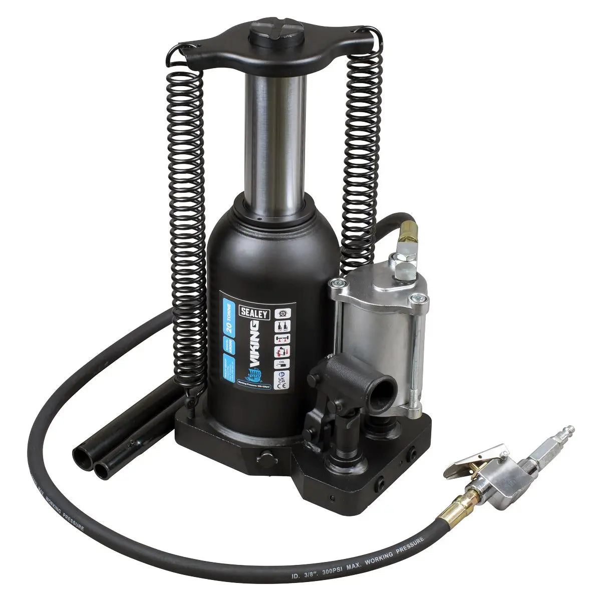 Sealey Viking Manual/Air Hydraulic Bottle Jack 20 Tonne  White Rose Tools
