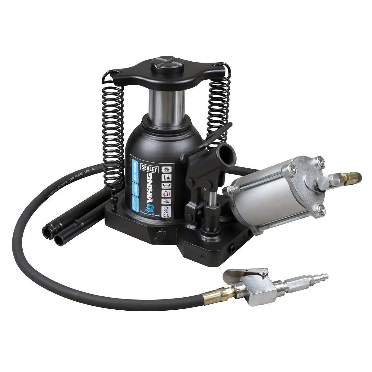 Sealey Viking Manual/Air Hydraulic Bottle Jack 20 Tonne  White Rose Tools
