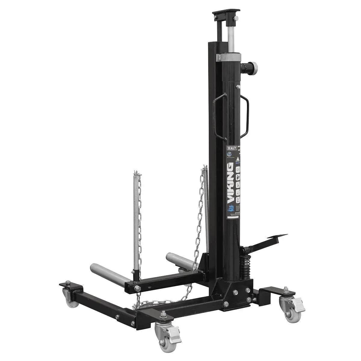 Sealey Viking Quick Lift Wheel Removal/Lifter Trolley 100kg Capacity  White Rose Tools
