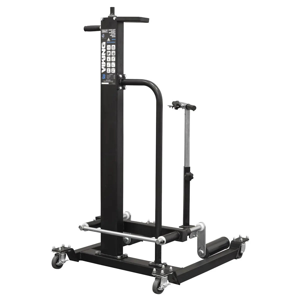 Sealey Viking Quick Lift Wheel Removal/Lifter Trolley 50kg Capacity  White Rose Tools