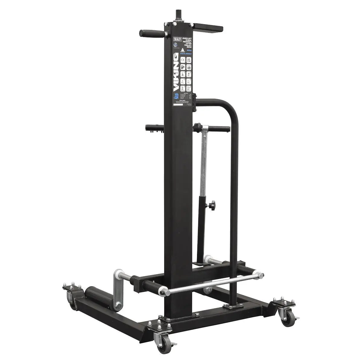Sealey Viking Quick Lift Wheel Removal/Lifter Trolley 50kg Capacity  White Rose Tools